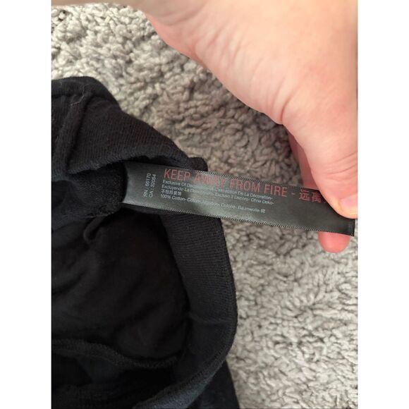 FP Beach Black Sweatpants Size Small Cotton Front Pleats - Picture 4 of 8